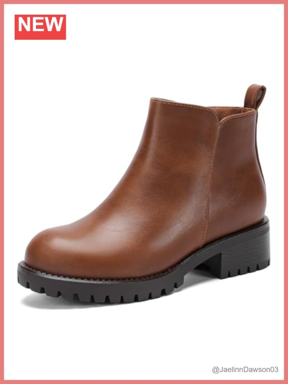 Wide Width Chelsea Ankle Boots Block Heel Side Zipper Suede PU Leather Womens
